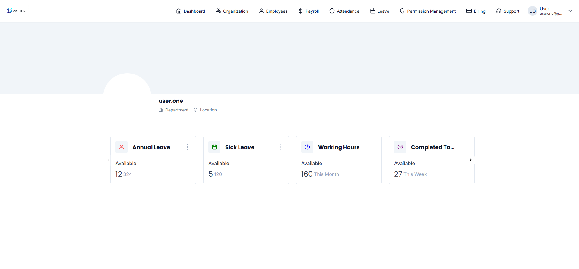 Quantyug HRMS secure sign-in screen with multi-factor authentication